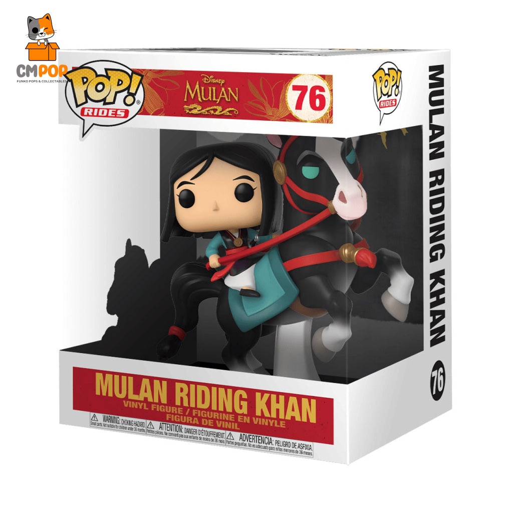 Mulan Riding Khan - #76 Funko Pop! Rides Disney Pop