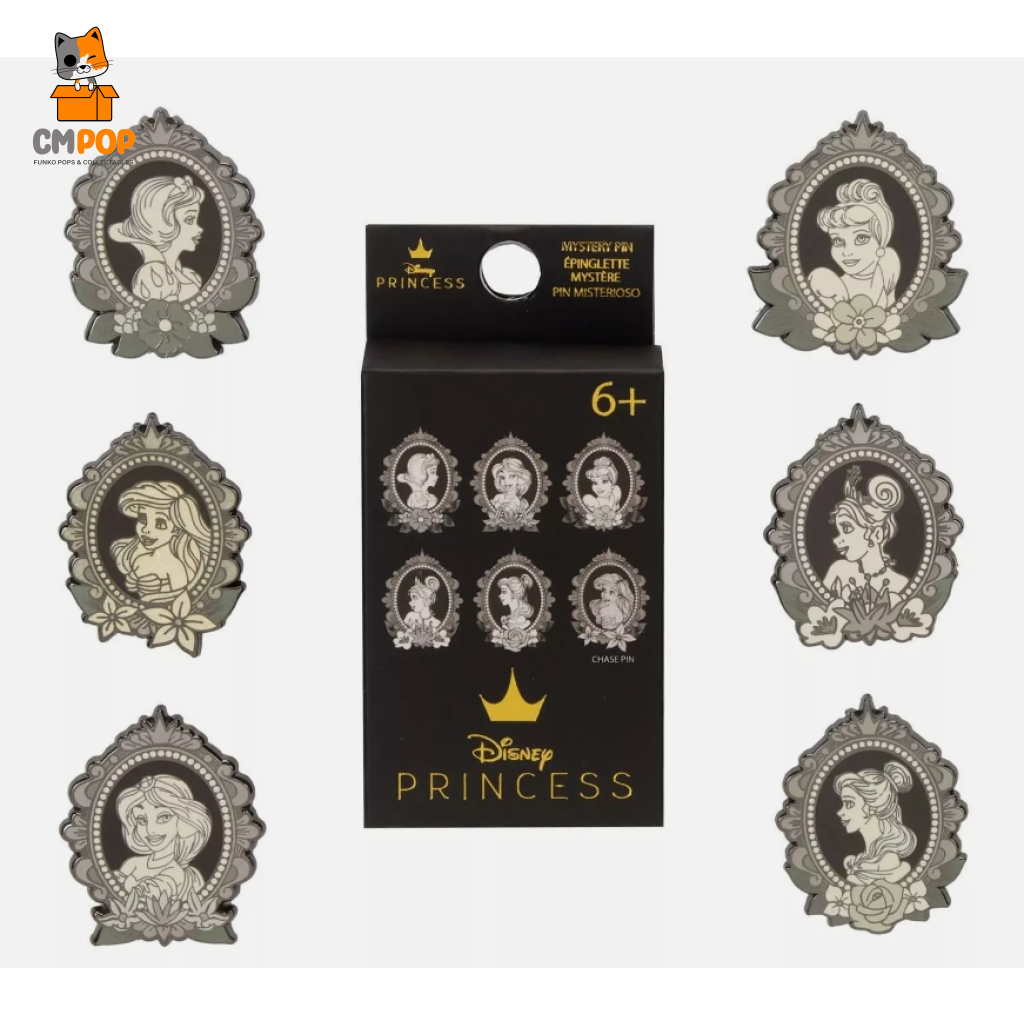 Mystery Pin Princess Cameo Porcelain Portraits - Disney Loungefly Pins Funko Pop