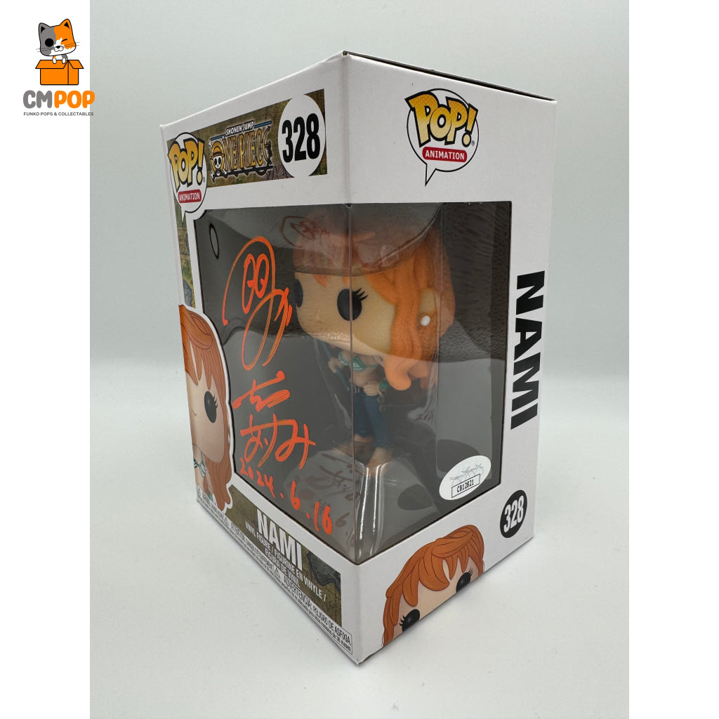 Nami - #328 Funko Pop! One Piece Signed By Akemi Okamura Certified Pop