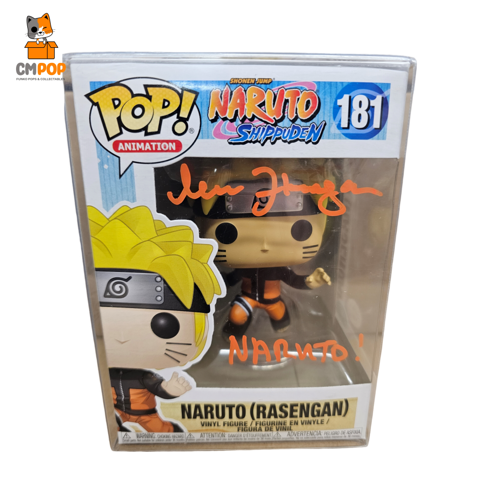 Naruto (Rasengan) Signed Jsa Certified - #181 Funko Pop! Shippuden Pop