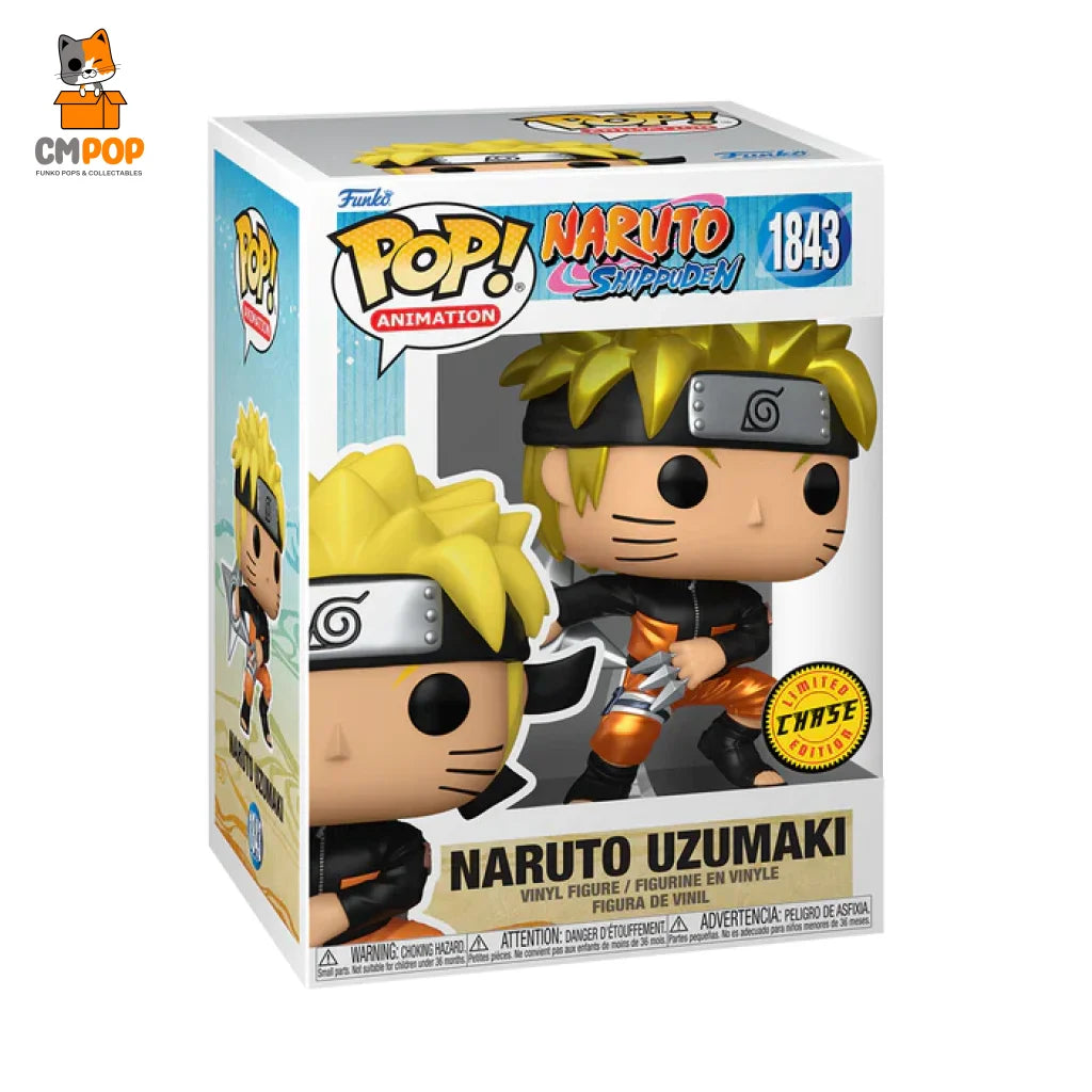 Naruto Uzumaki - #1843 Funko Pop! Animation Shippuden With Chase Metallic