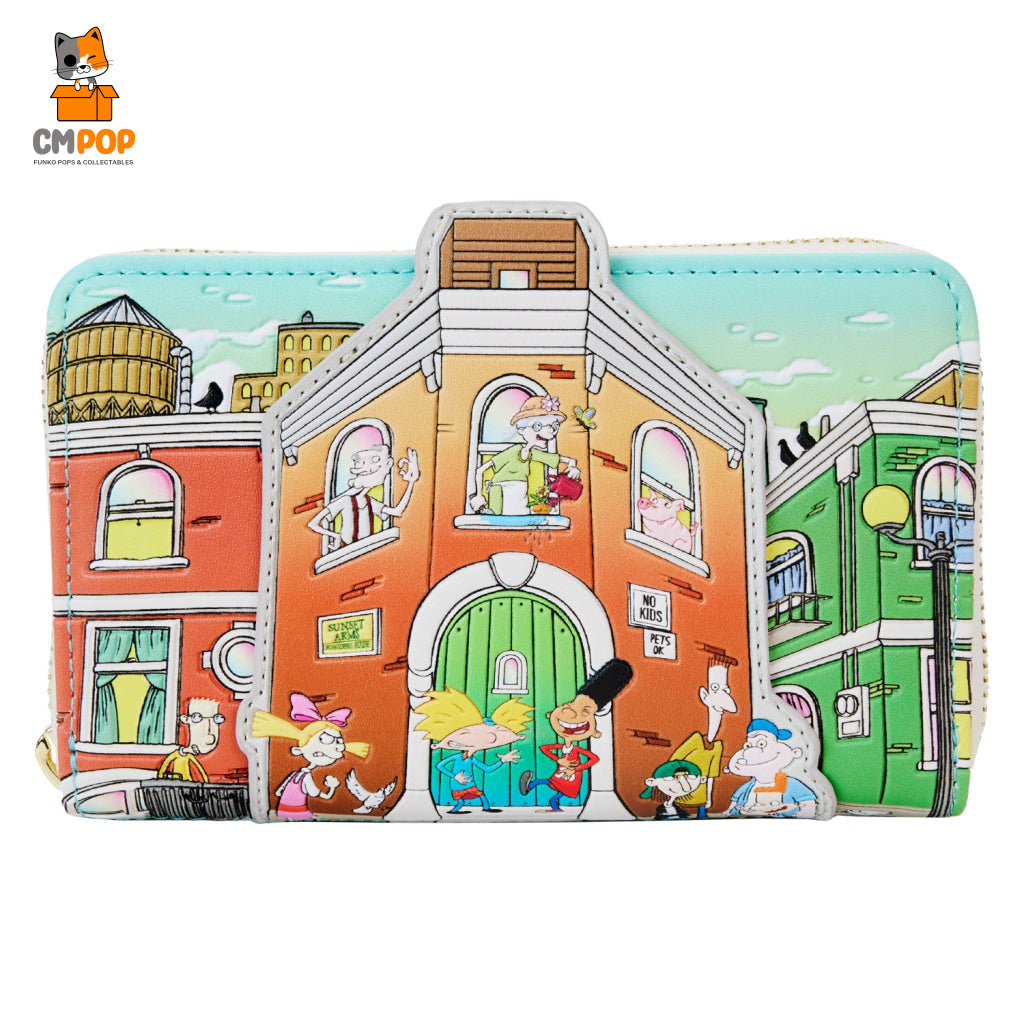 Nickelodeon Hey Arnold Zip Around Wallet - Loungefly