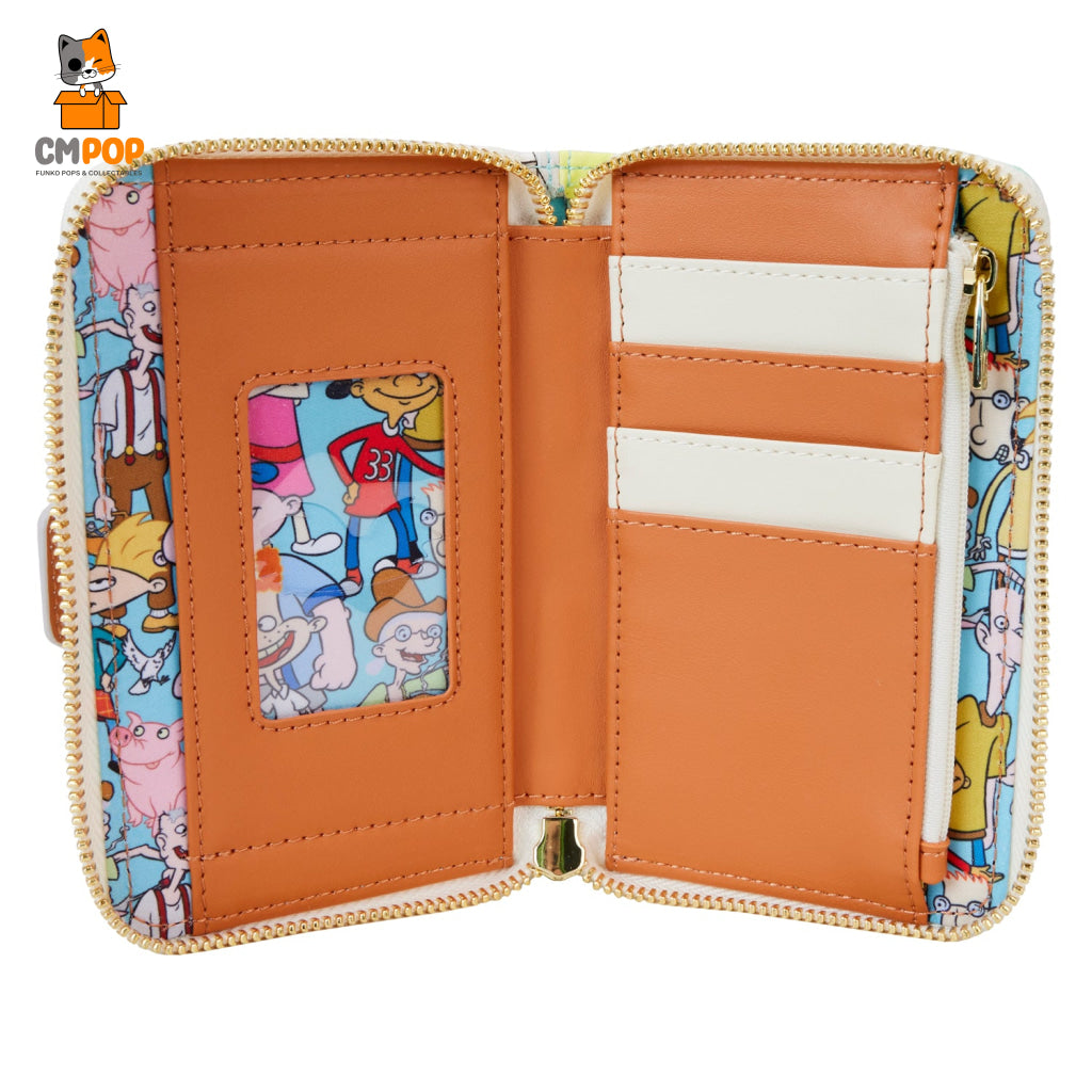 Nickelodeon Hey Arnold Zip Around Wallet - Loungefly