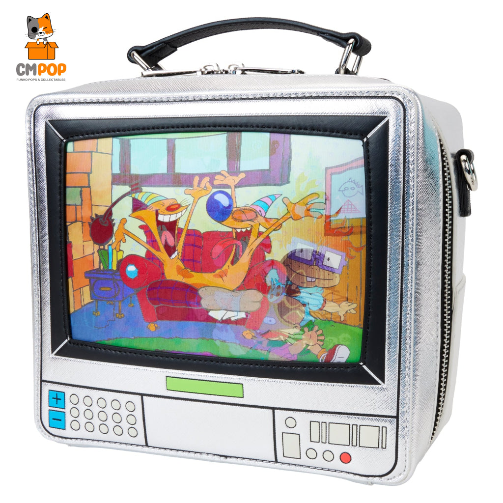 Nickelodeon Retro Tv Lenticular Crossbody Bag - Loungefly