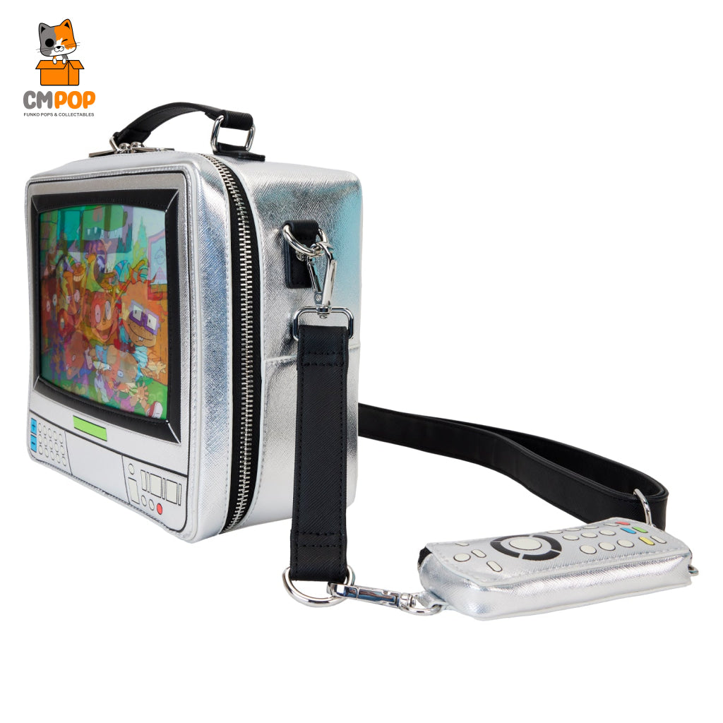 Nickelodeon Retro Tv Lenticular Crossbody Bag - Loungefly