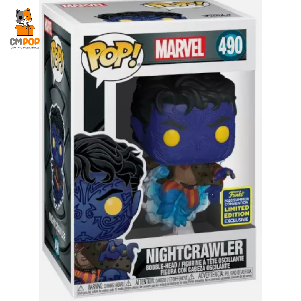 Nightcrawler - #490 Funko Pop! Marvel 2020 Summer Convention Exclusive Pop