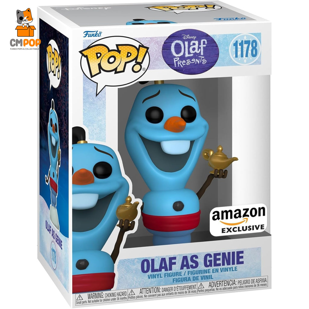 Olaf As Genie - #1178 Funko Pop! Disney Presents Amazon Exclusive Pop