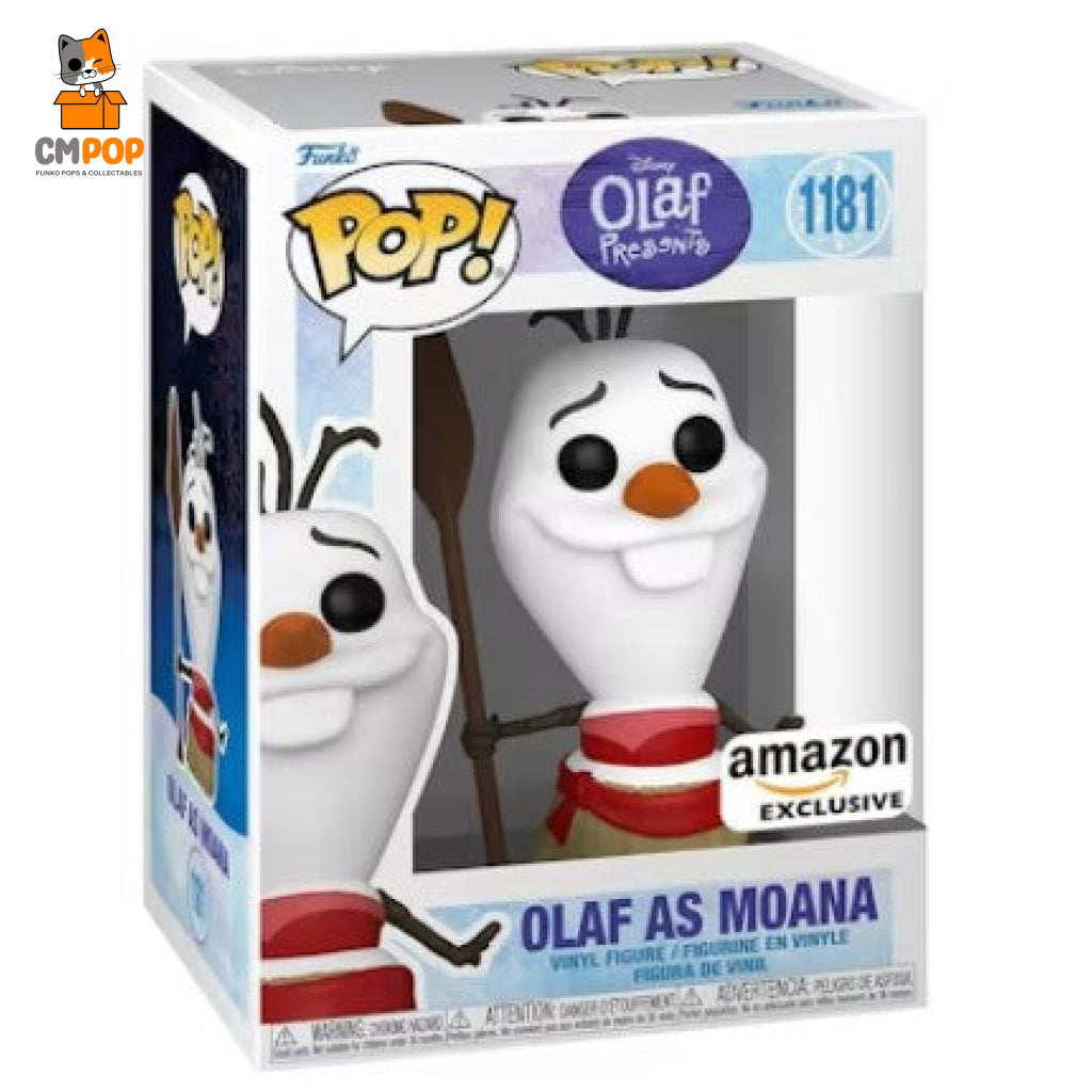 Olaf As Moana - #1181 Funko Pop! Disney Jungle Book Amazon Exclusive Pop