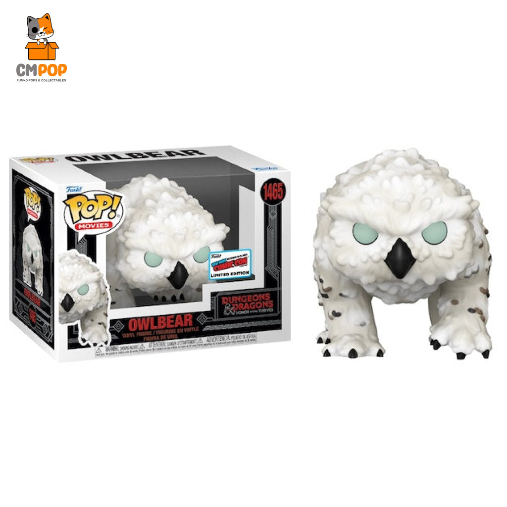 Owl Bear - #1465- Funko Pop! Dungeons And Dragons Movie Nycc 2023 Stickered Convention Exclusive Pop