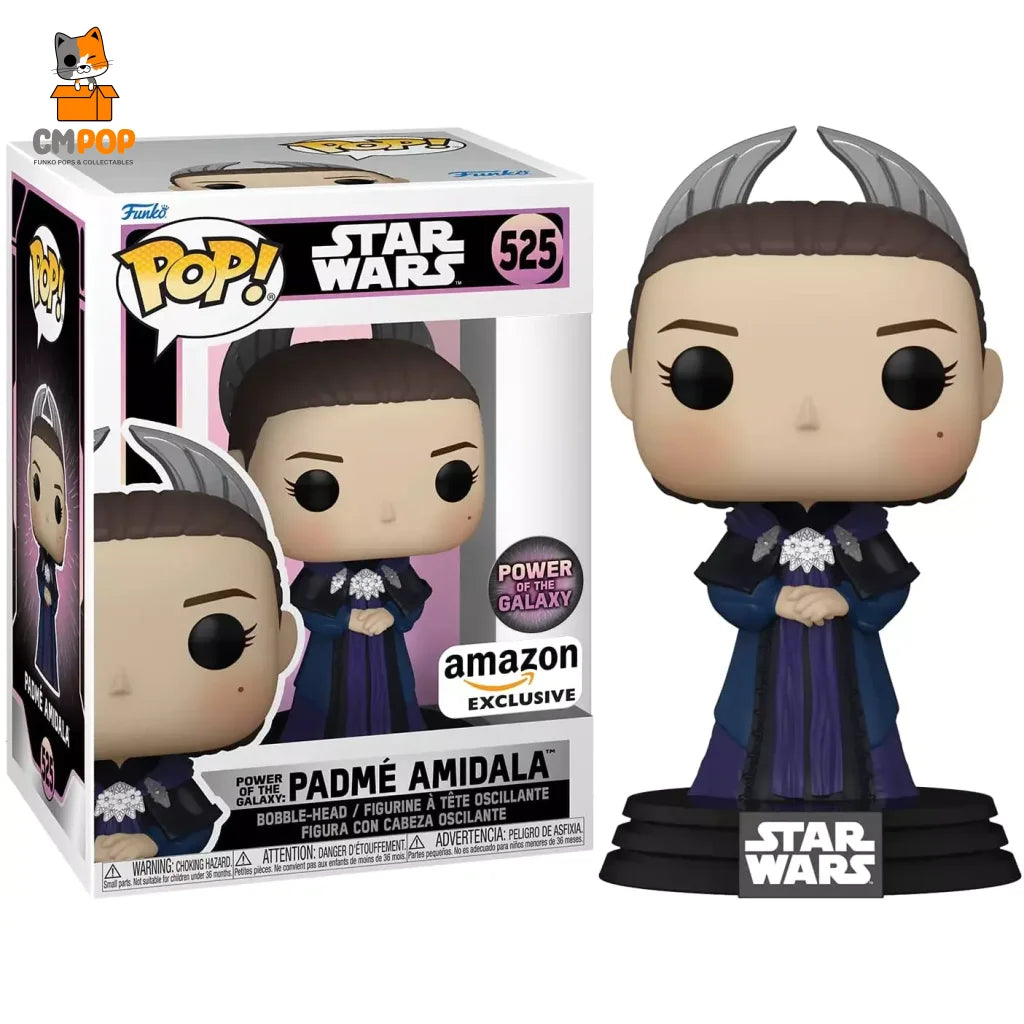 Padme Amidala (Power Of The Galaxy) - #525 Funko Pop! Star Wars Power Galaxy Amazon Exclusive Pop