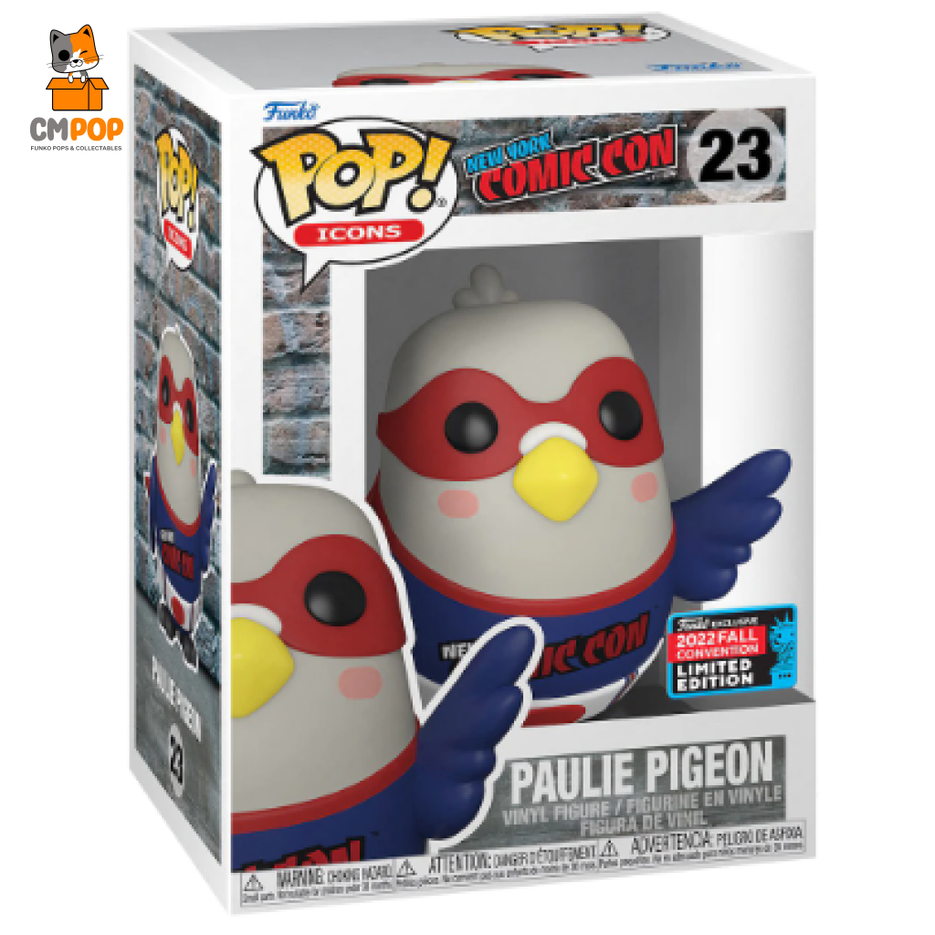 Paulie Pigeon - #23 Funko Pop! Nycc 2022 Stickered Convention Exclusive Pop