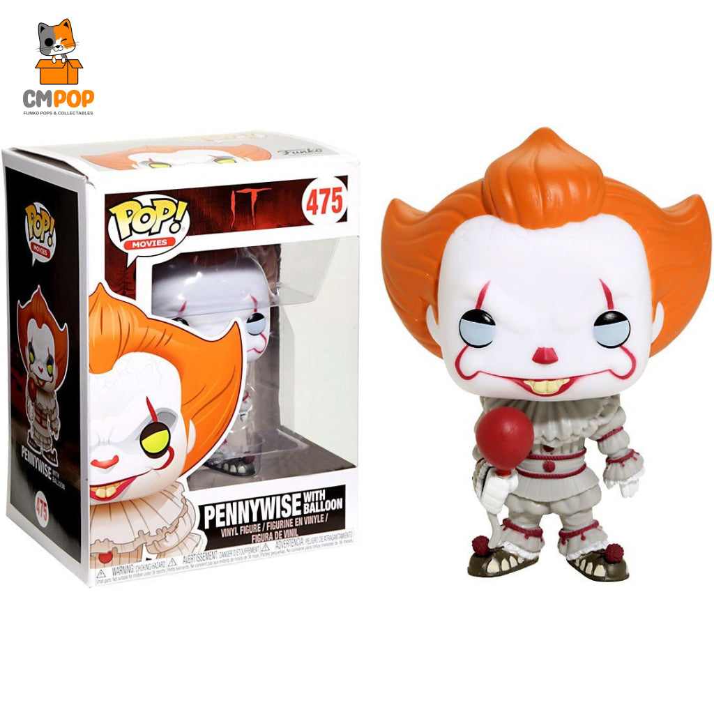 Pennywise (With Ballon) - #475 Funko Pop! Movies It Exclusive