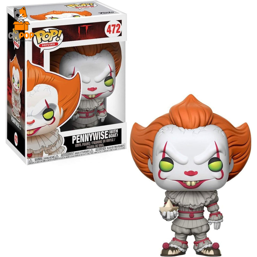 Pennywise (With Boat) - #472 Funko Pop! Movies It