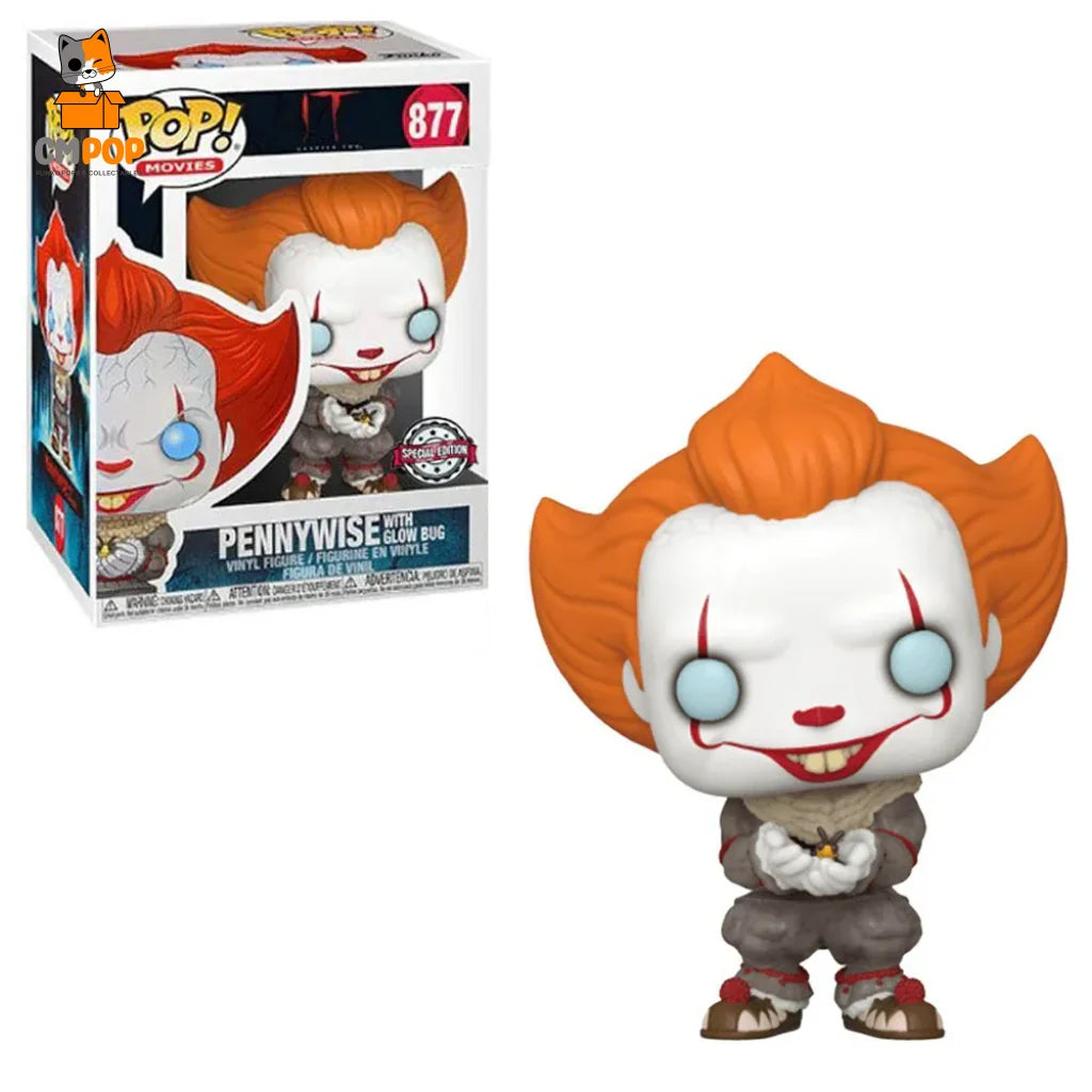 Pennywise (With Glow Bug) - #877 Funko Pop! Movies It Special Edition