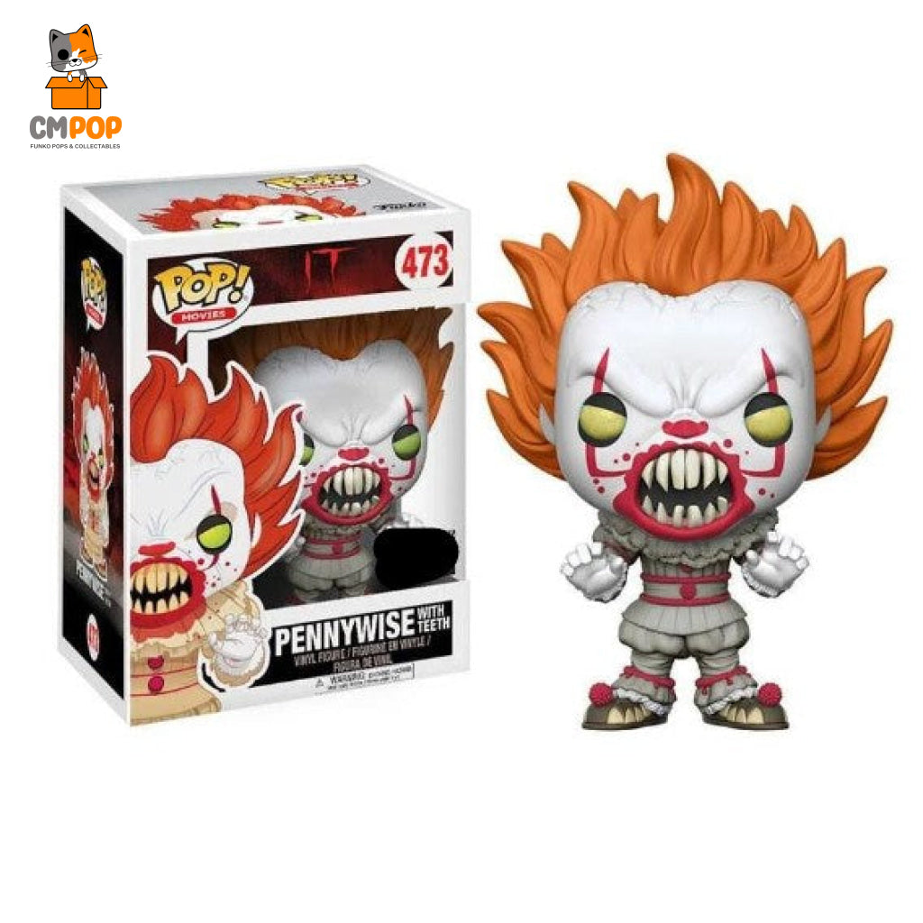 Pennywise (With Teeth) - #473 Funko Pop! Movies It Exclusive