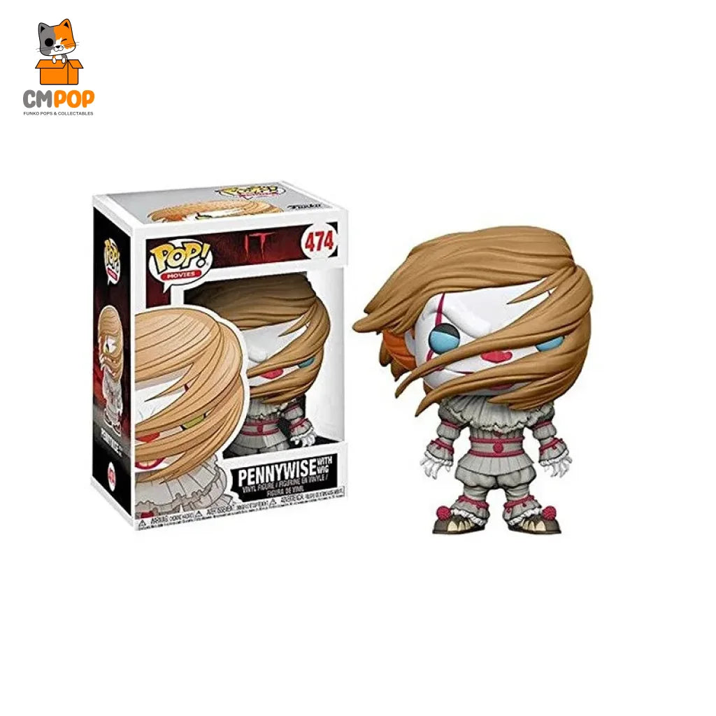 Pennywise (With Wig) - #474 Funko Pop! Movies It Exclusive