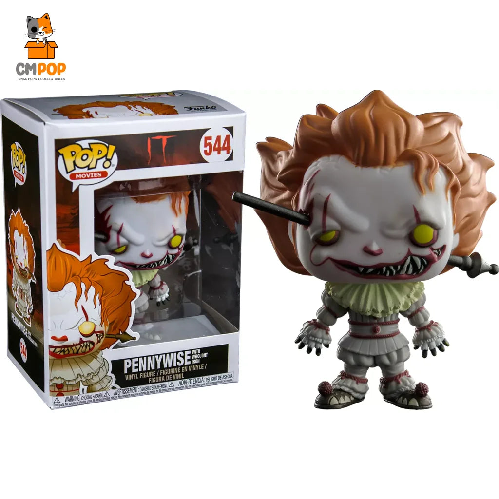 Pennywise (With Wrought Iron) - #544 Funko Pop! Movies It