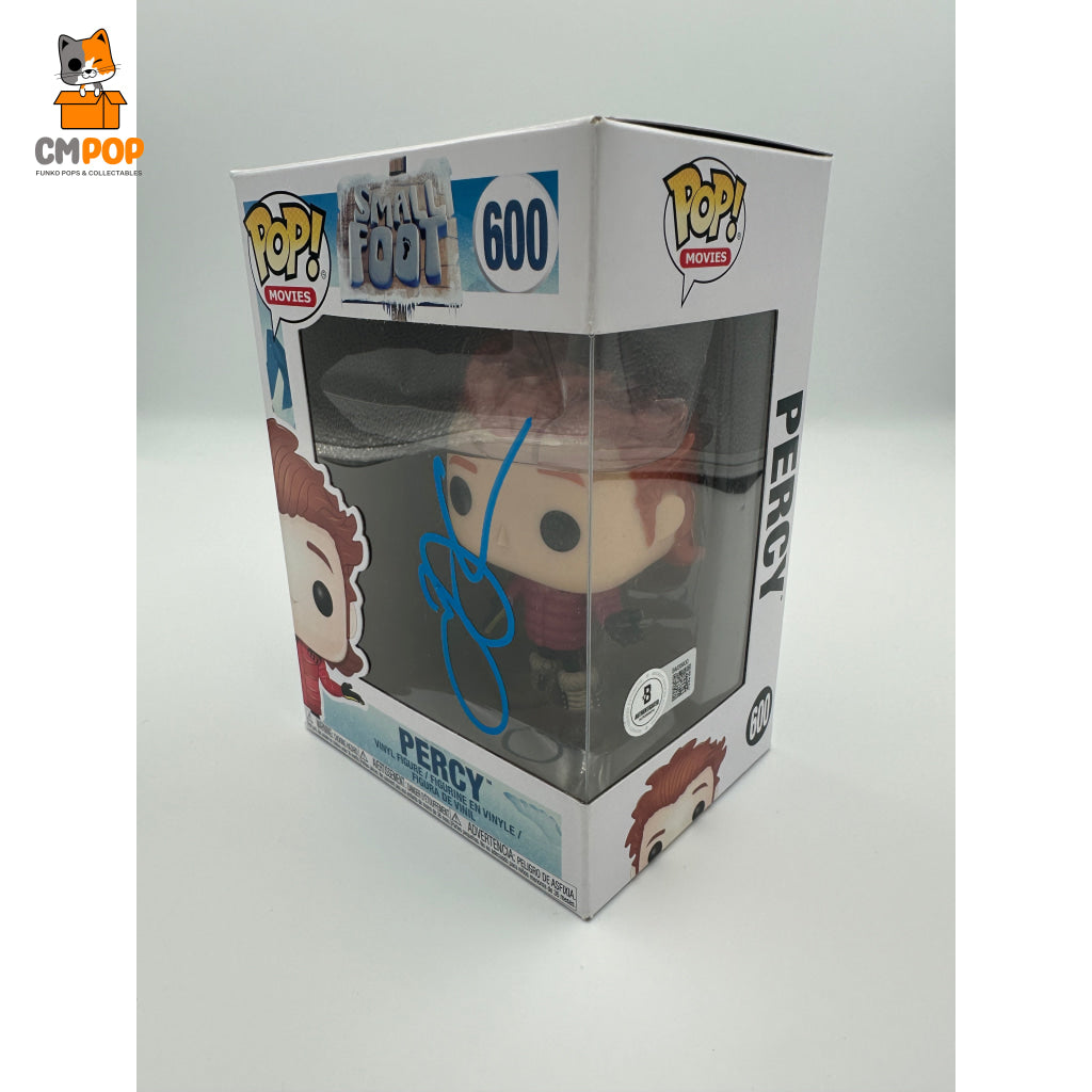 Percy - #600 Funko Pop! Movies Small Foot Signed By James Corden Certified Pop