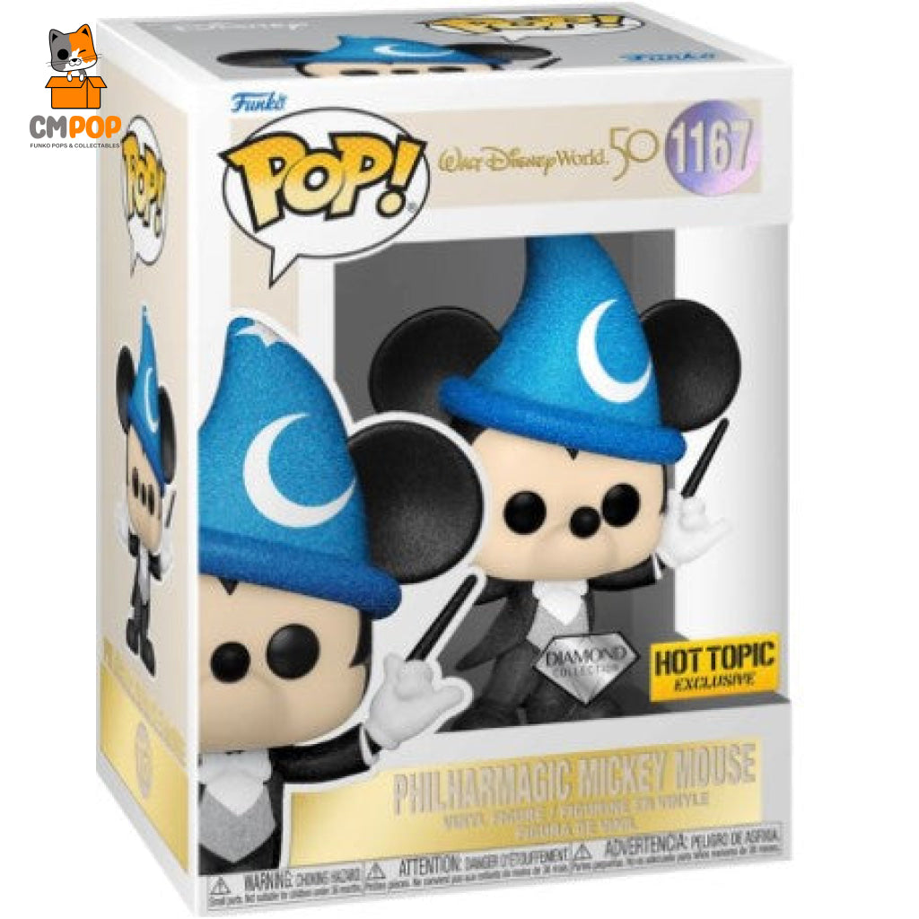 Philharmagic Mickey Mouse - #117 Funko Pop! Disney Walt World 50 Diamond Collection Hot Topic