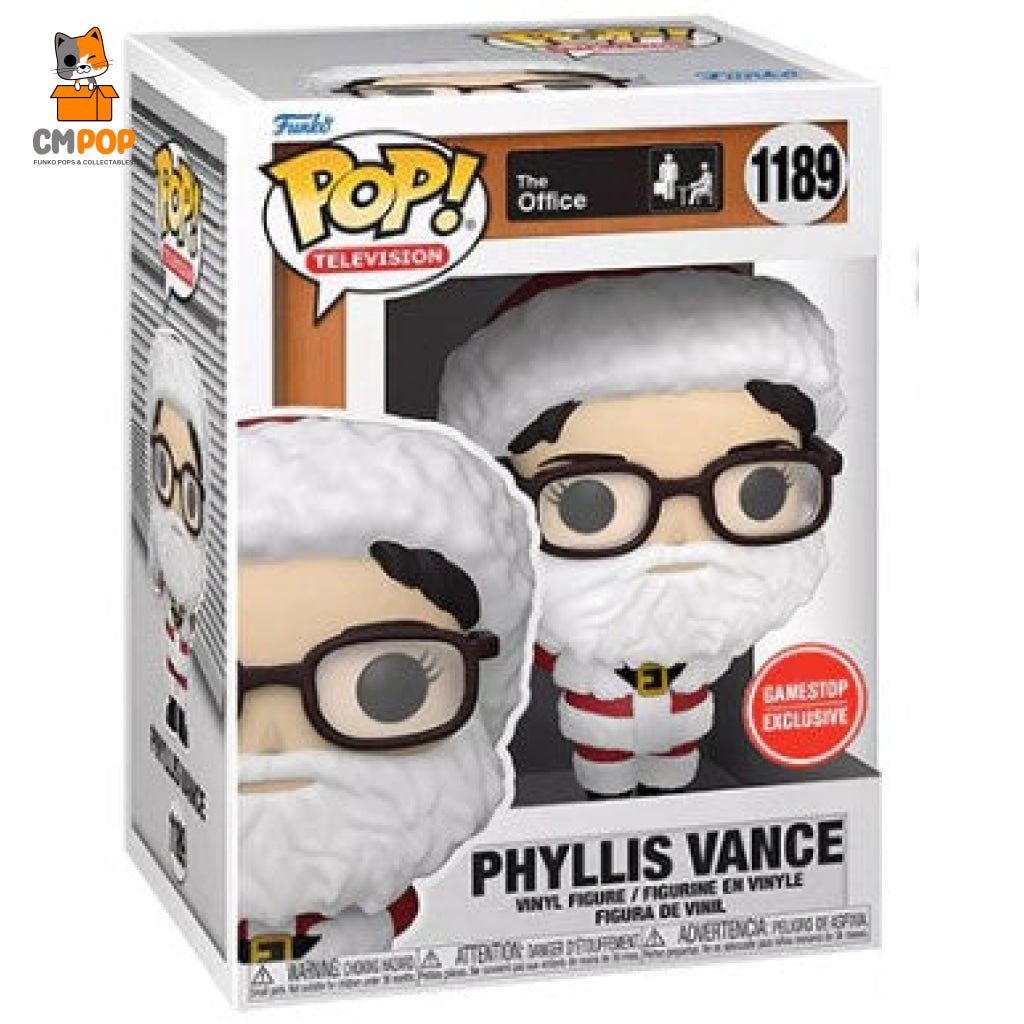 Phyllis Vance Santa - #1189 Funko Pop! The Office Gamestop Exclusive Pop