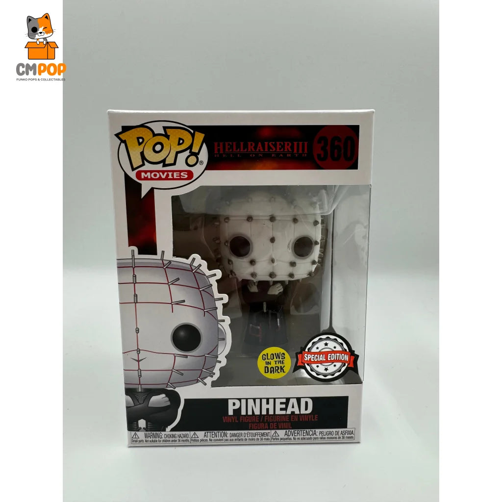 Pinhead - #360 Funko Pop! Movies Hellraiser Iii Glows In The Dark Special Edition Pop