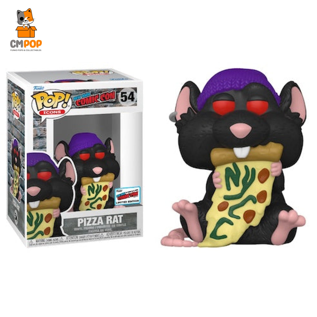 Pizza Rat - #54 Funko Pop! Nycc 2023 Stickered Convention Exclusive Pop