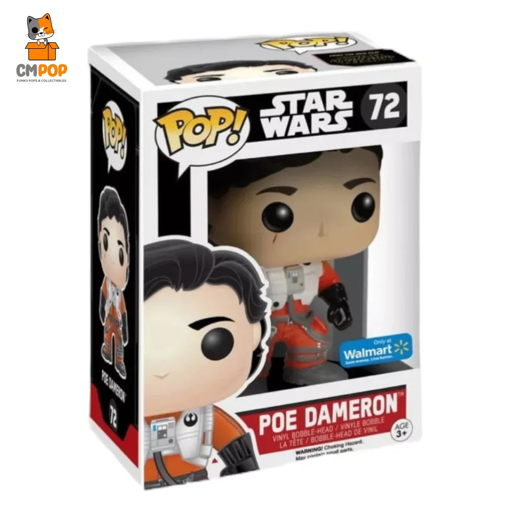 Poe Dameron - #72 Funko Pop! Star Wars Walmart Exclusive Pop