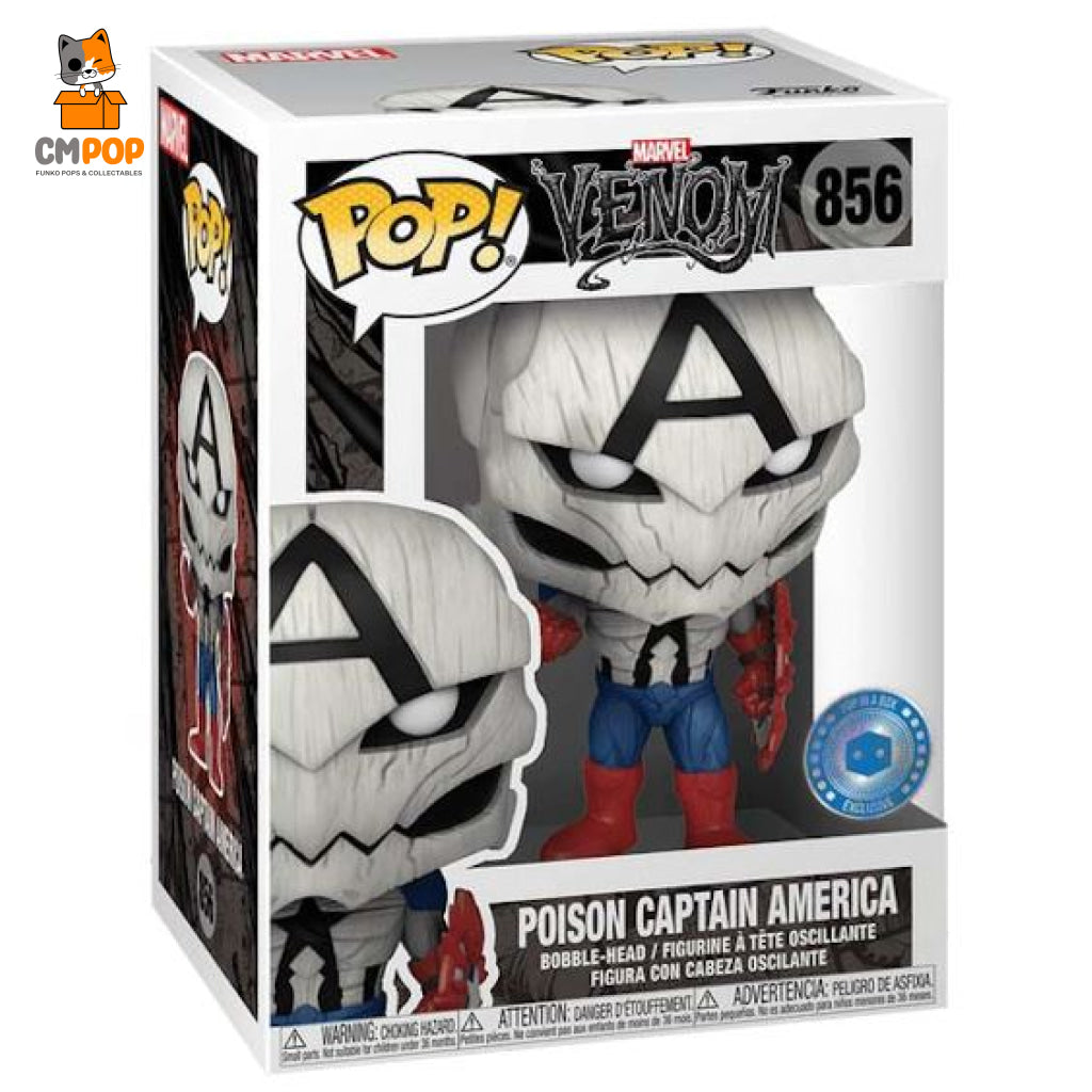 Poison Captain America - #856 Funko Pop! Marvel Piab Exclusive Pop