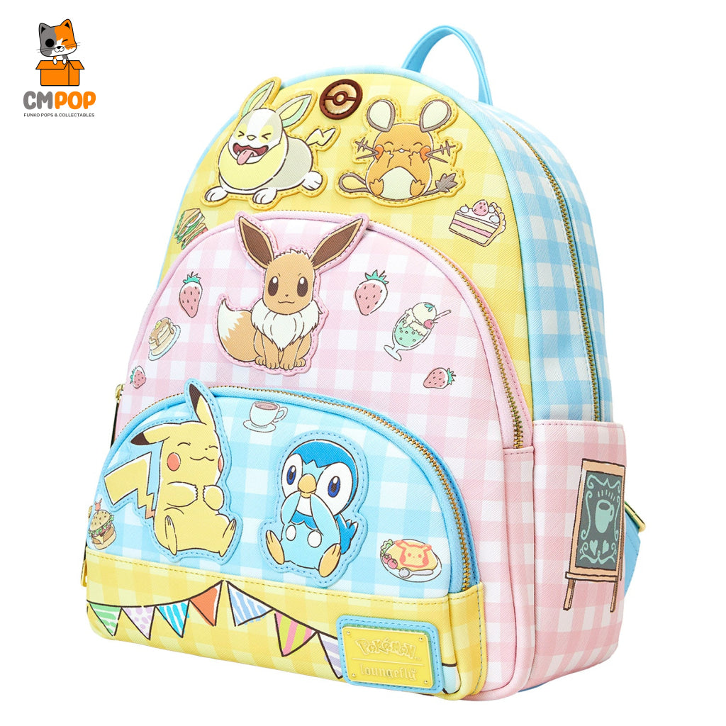 Pokémon Café Triple Pocket Backpack - Loungefly