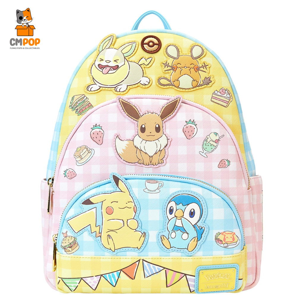 Pokémon Café Triple Pocket Backpack - Loungefly