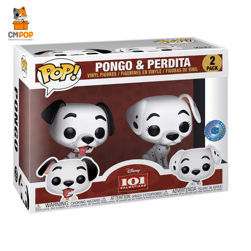 Pongo & Perdita - Disney 101 Dalmatians Funko Pop! Pop In A Box Exclusive