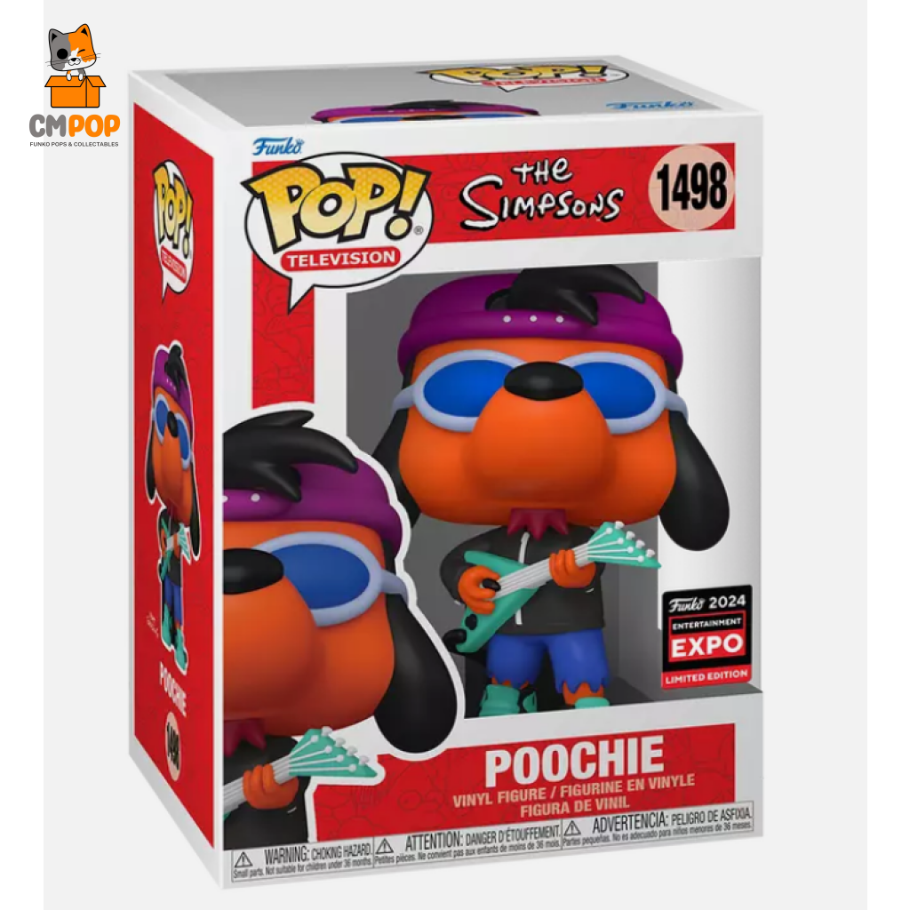 Poochie - #1498 Funko Pop! Television The Simpsons 2024 Expo Entertainment Limited Edition Pop