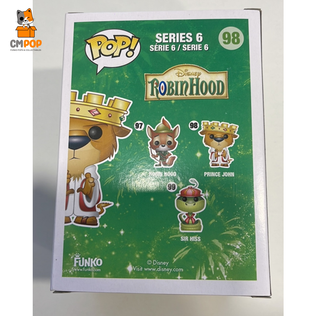 Prince John - #98 Funko Pop! Disney 2014 Holidays Asia Exclusive Pop