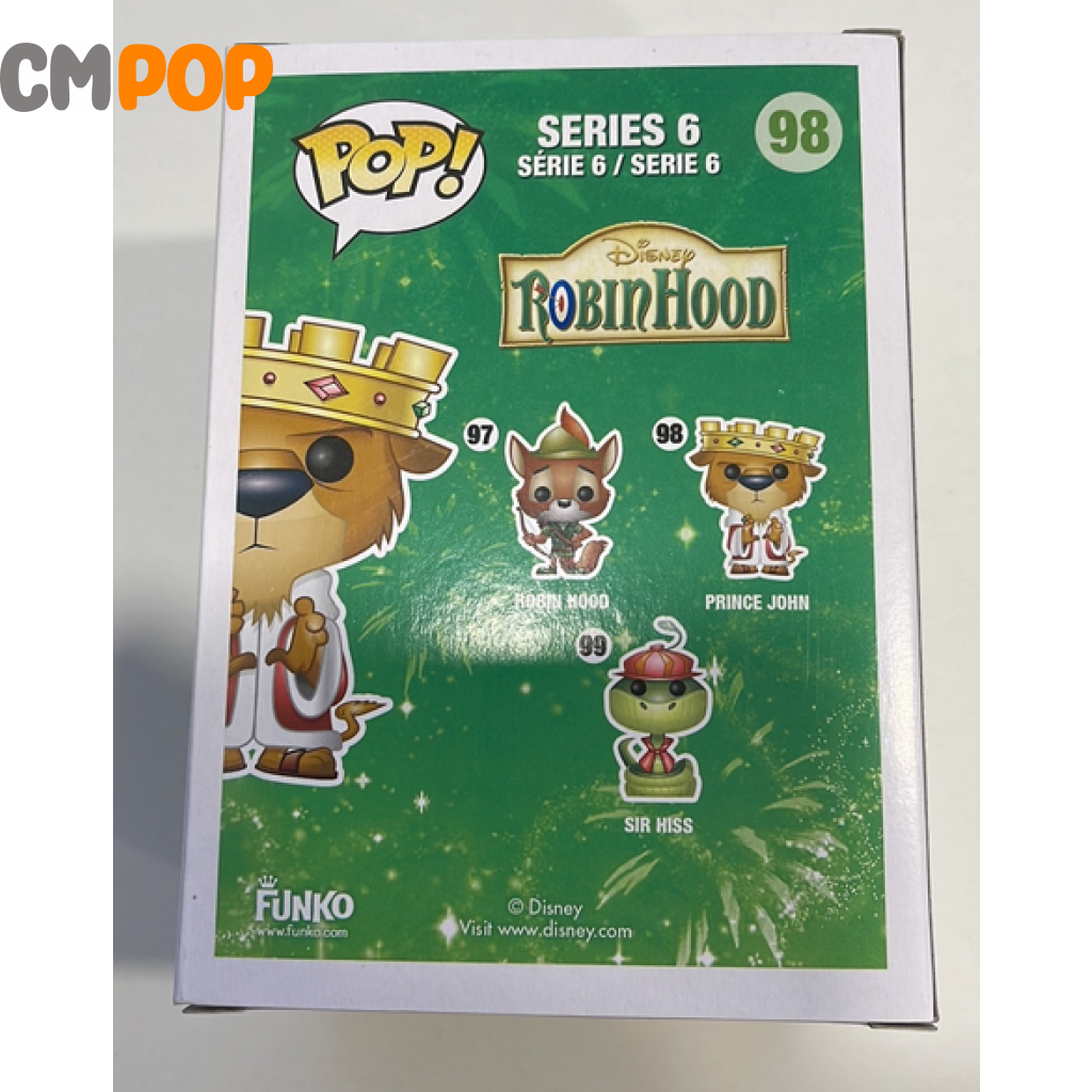 Prince John - #98 Funko Pop! Disney 2014 Holidays Asia Exclusive Pop