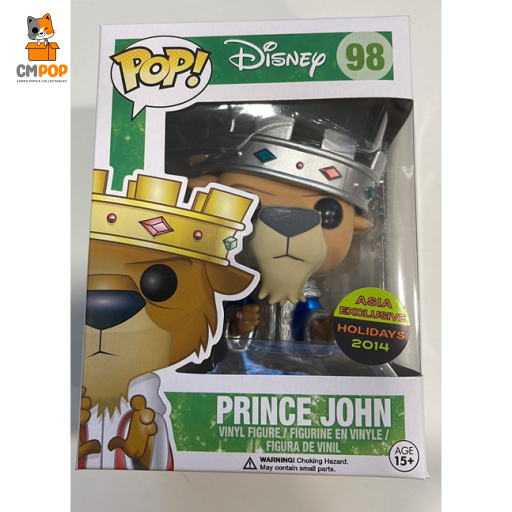 Prince John - #98 Funko Pop! Disney 2014 Holidays Asia Exclusive Pop