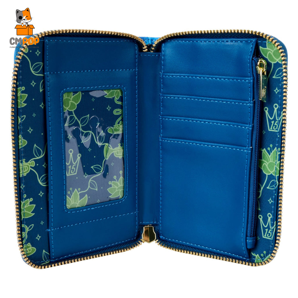 Princess And The Frog 15Th Anniversary Zip Around Wallet - Loungefly