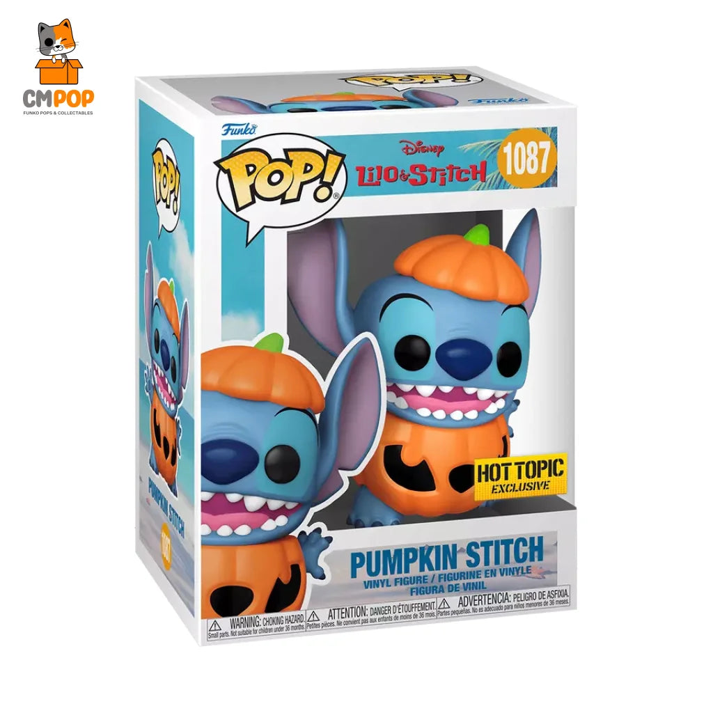 Pumpkin Stitch- #1087 - Funko Pop! -Lilo & Disney Hot Topic Exclusive Pop