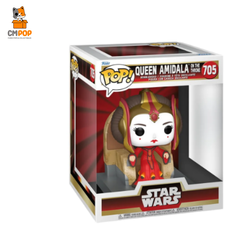 Queen Amidala On The Throne - #705 Funko Pop! Deluxe Star Wars Pop