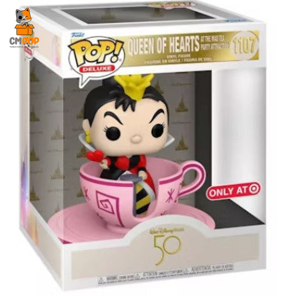 Queen Of Hearts At The Mad Hatters Tea Party Attraction - #1107 Funko Pop! Pop Deluxe Disney Walt