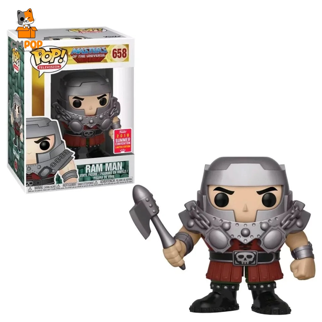 Ram Man - #658 Funko Pop! -Television Masters Of The Universe 2018 Convention Limited Edition