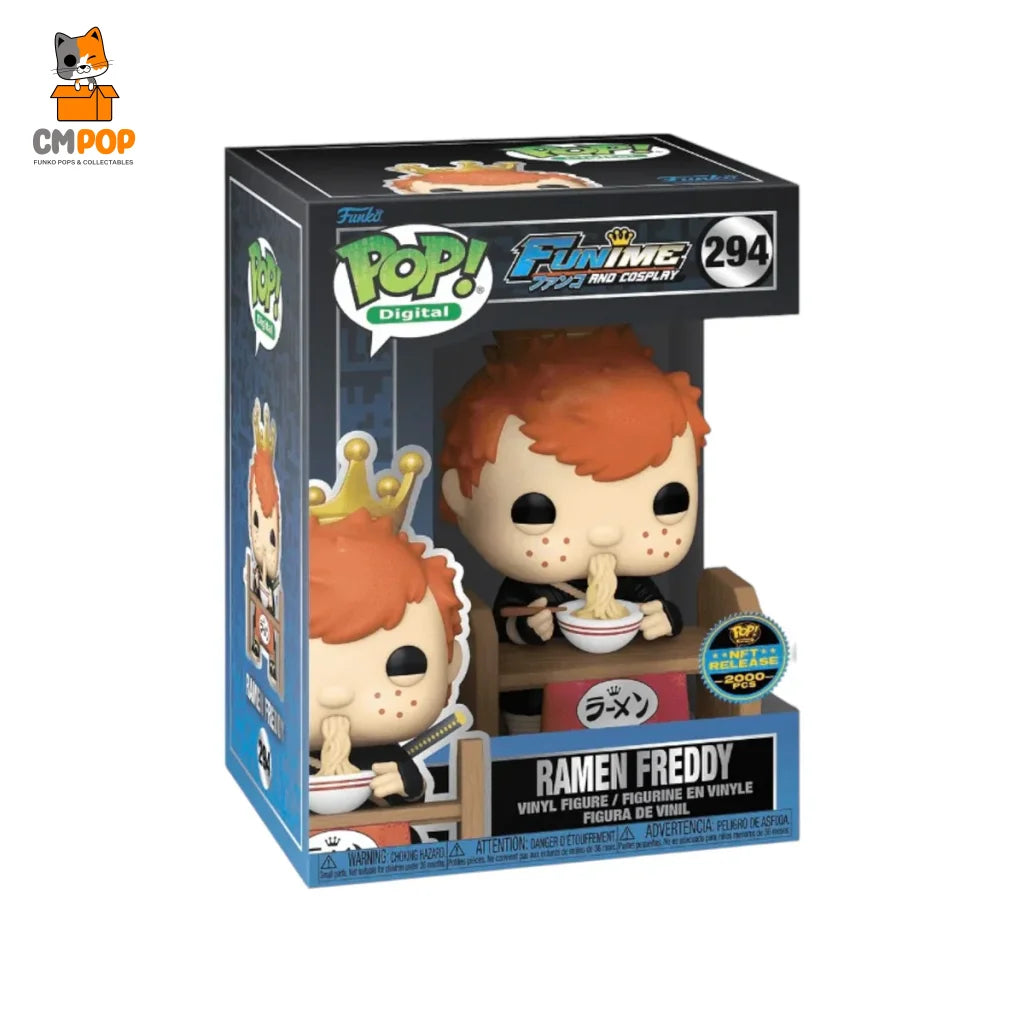 Ramen Freddy - #294 - Funko Pop! - Digital - Funime and Cosplay - NFT Release 2000 PCS Funko Pop