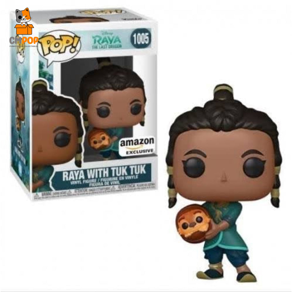 Raya With Tuk - #1005 Funko Pop! Disney And The Last Dragon Amazon Exclusive