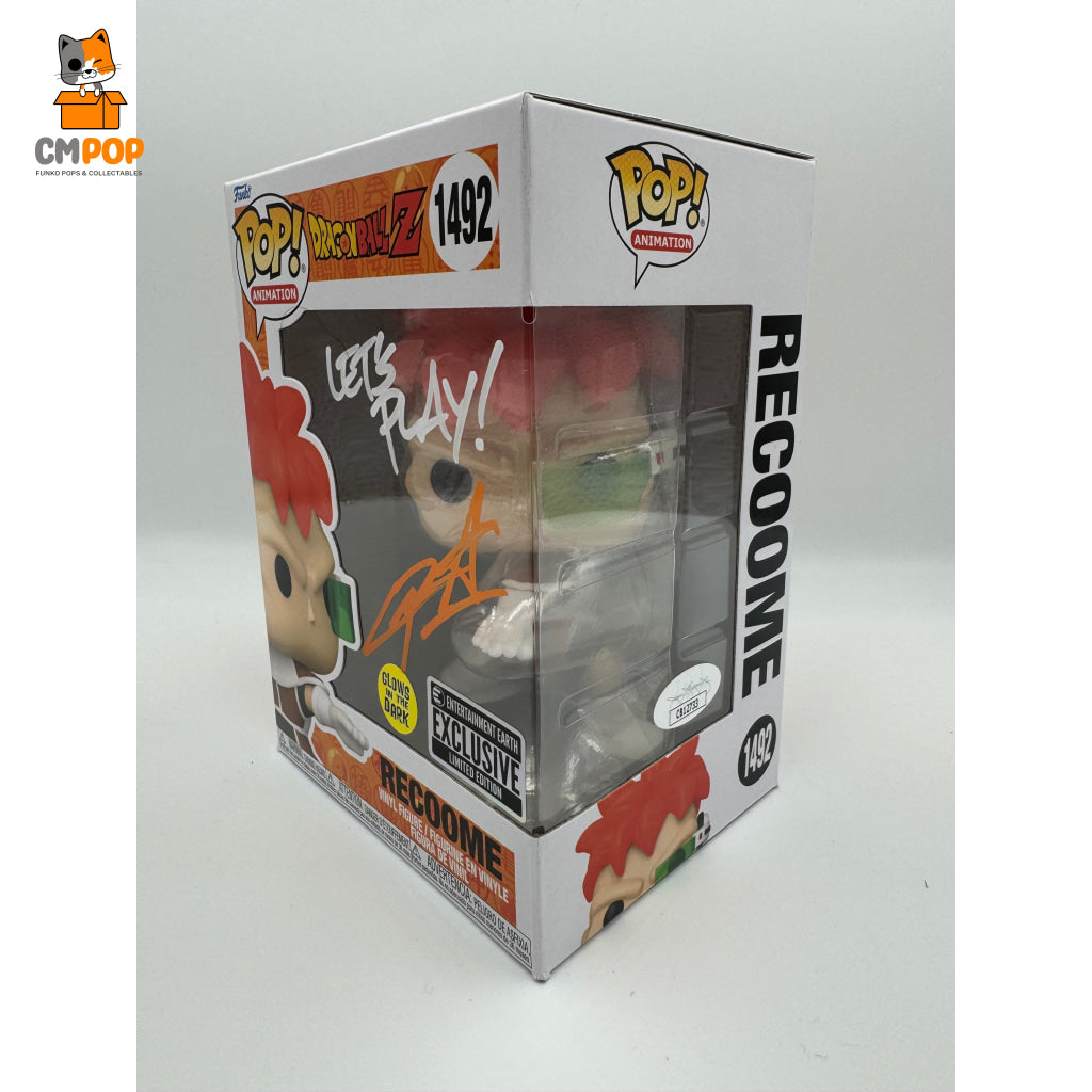 Recoome - #1492 Funko Pop! Animation -Dragon Ball Z Gitd Entertainment Earth Exclusive Signed By