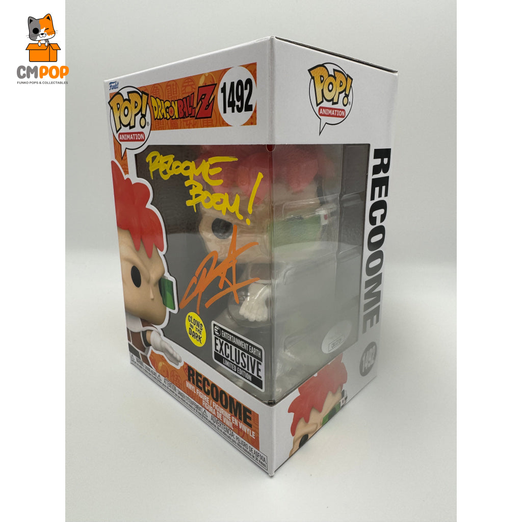 Recoome - #1492 Funko Pop! Animation -Dragon Ball Z Gitd Entertainment Earth Exclusive Signed By