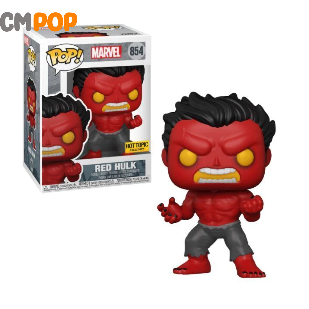 Red Hulk - #854 Funko Pop! Marvel Hot Topic Exclusive Edition Pop