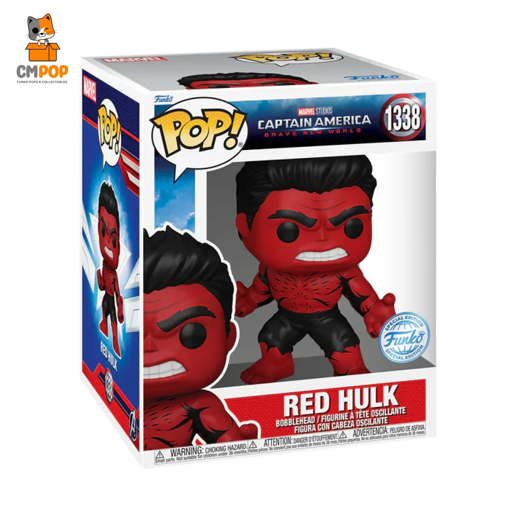 Red Hulk (Retro) - #1338 Funko Pop! Pop Super! Marvel Captain America Brave New World