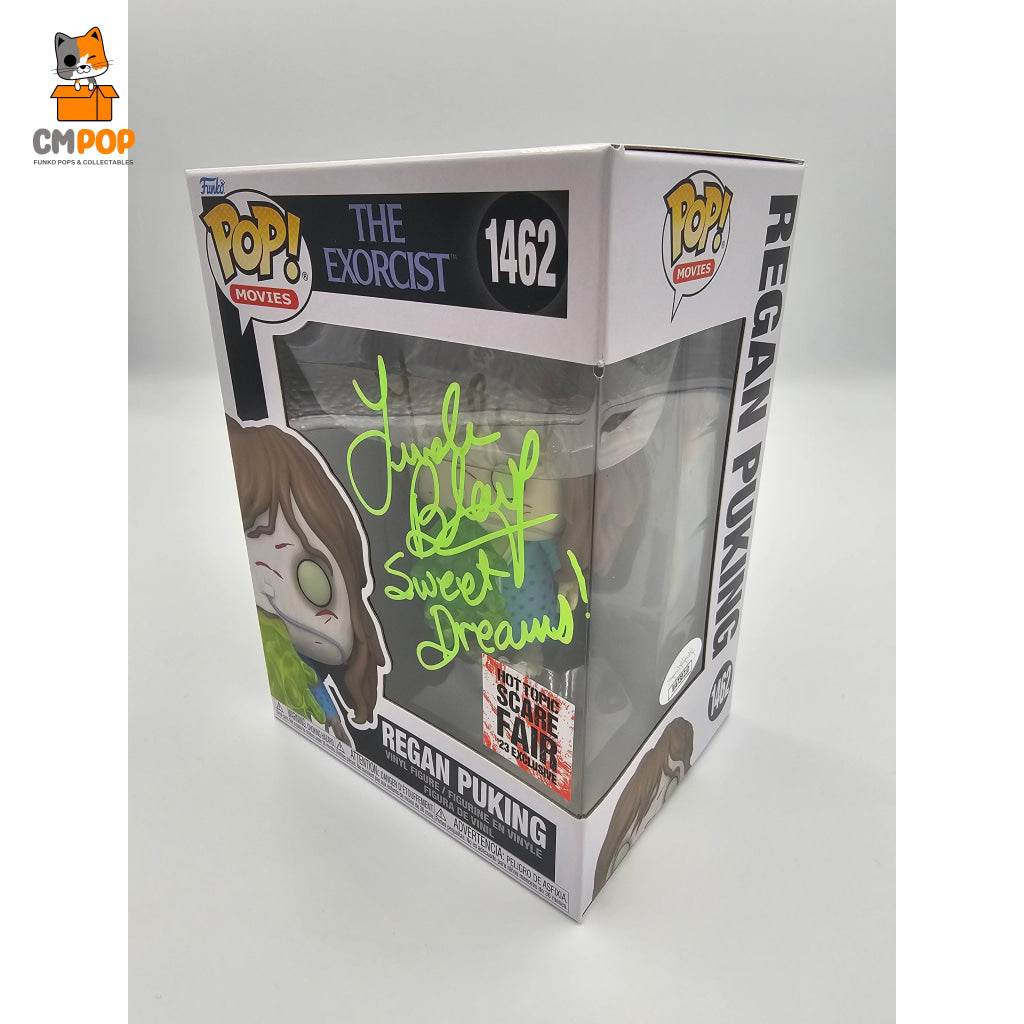 Regan Puking - #1462 Funko Pop! Movies The Exorcist Hot Topic Scare Fair 23 Exclusive Signed By