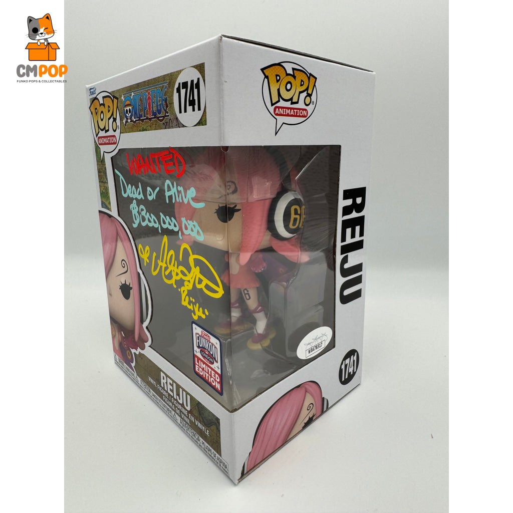 Reiju - #1741 Funko Pop! One Piece Funkon London Exclusive Signed By Alexis Tipton Certified Pop