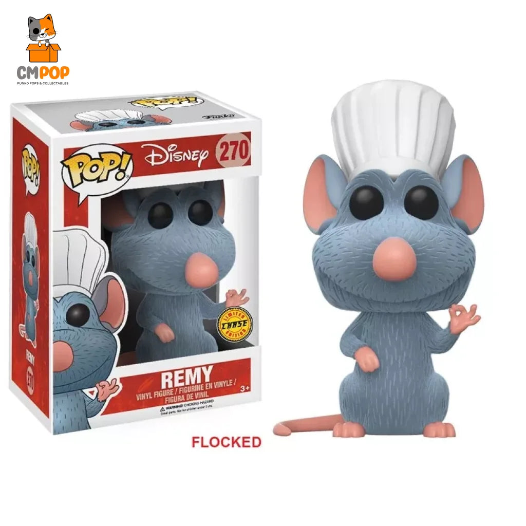 Remy - #270 Funko Pop! -Ratatouille Flocked Chase Edition Pop