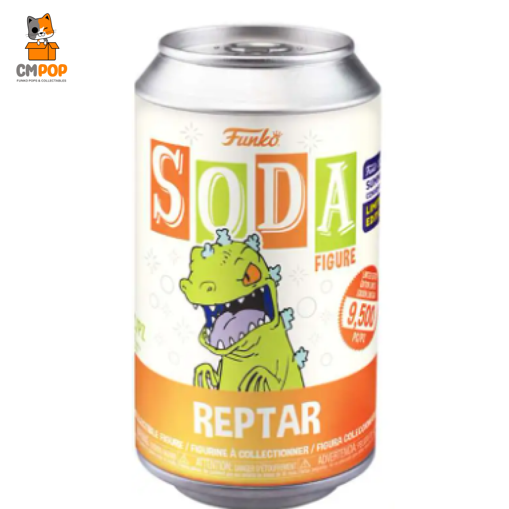 Reptar - Funko Vinyl Soda 9 500 Pieces Chance Of Chase 2023 Summer Con Limited Edition